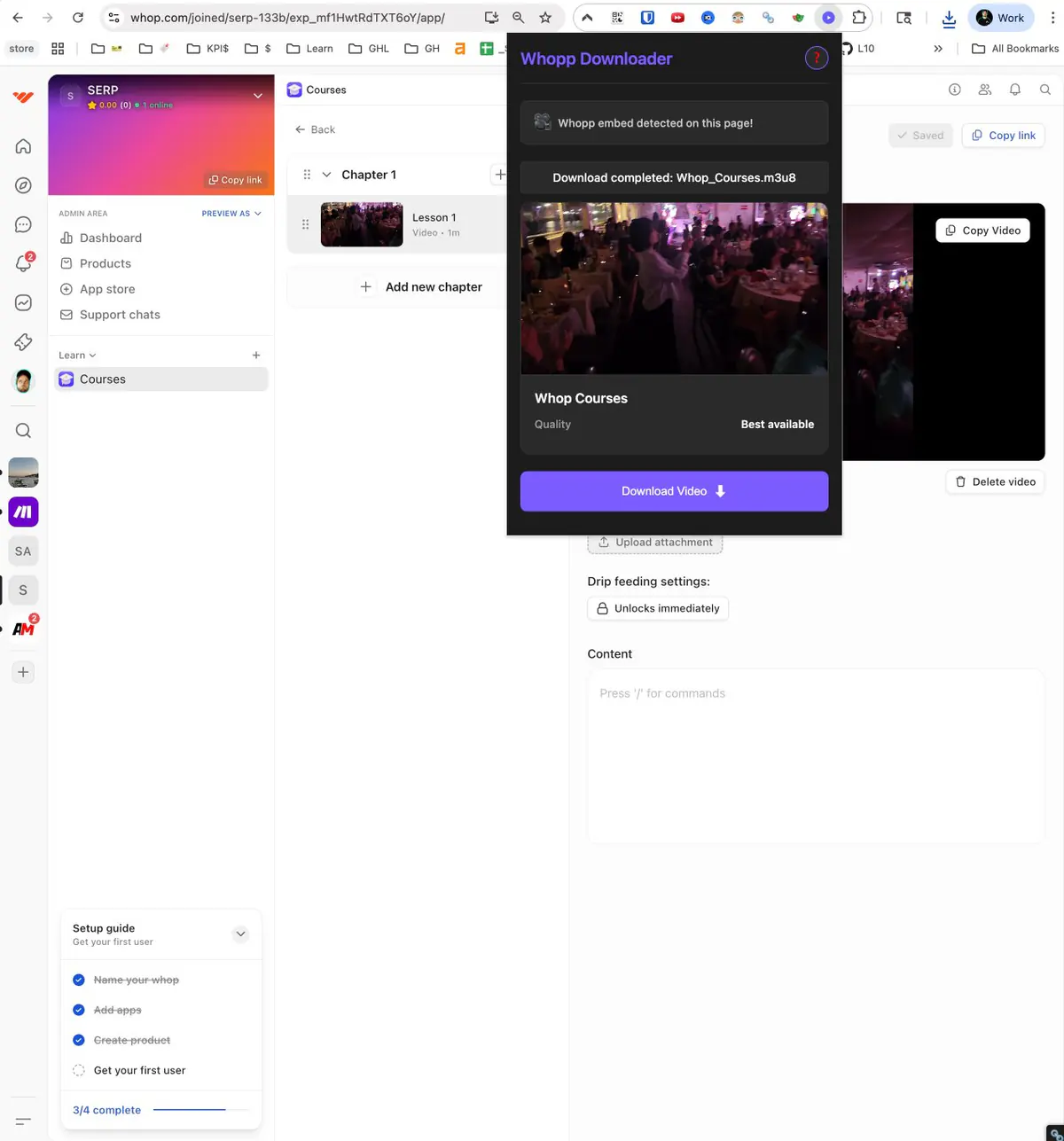 Whop Video Downloader screenshot 4